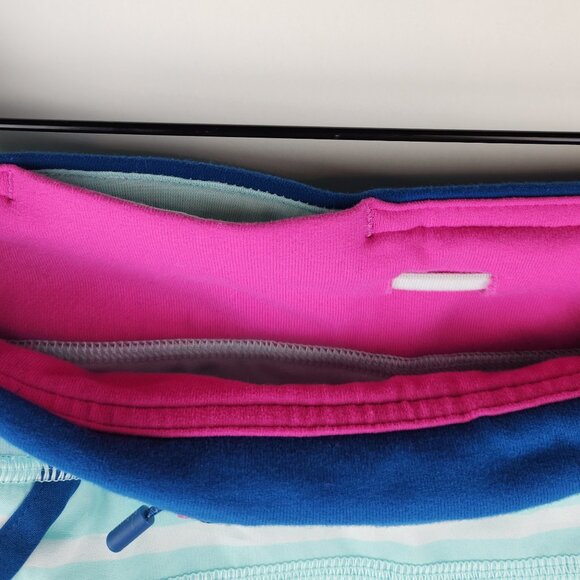 Ivivva by Lululemon Striped Workout Athletic Lined Shorts sz 12 - Picture 6 of 8